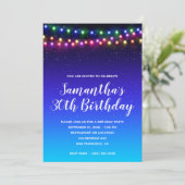 Starry Ombre Street Lights 30e verjaardag Kaart (Staand voorkant)
