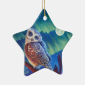 Starry owls keramisch ornament (Rechts)