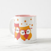 Starry Owls Tweekleurige Koffiemok (Voorkant links)