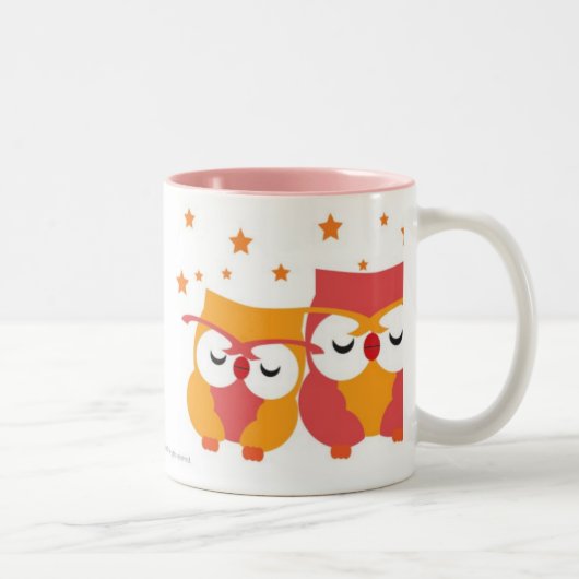 Starry Owls Tweekleurige Koffiemok (Rechts)