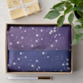 Starry Paars and Blue Night Sky met sterren Tissuepapier (Geschenk)
