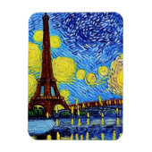 Starry Paris Night Magneet (Verticaal)
