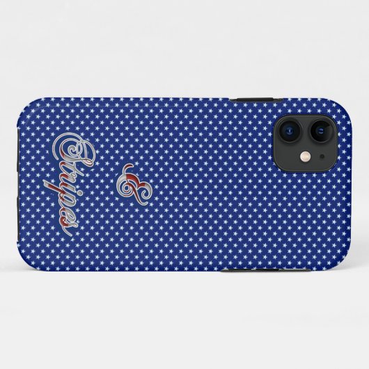 Starry Pattern Stars and Stripes Funny Case-Mate iPhone Case (Achterkant (horizontaal))