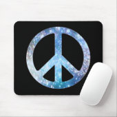 Starry Peace Sign Muismat (Met muis)