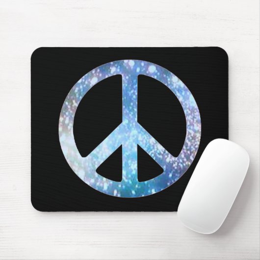 Starry Peace Sign Muismat (Met muis)