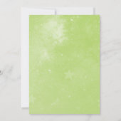 Starry Photo | Groen sparen de Datum Save The Date (Achterkant)