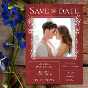 Starry Photo Rood sparen de Datum Save The Date