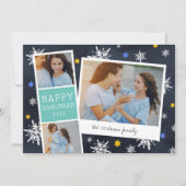 Starry Photobooth | Hanukkah Photo Collage Kaart (Voorkant)