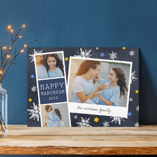 Starry Photobooth   Hanukkah Photo Collage Kaart
