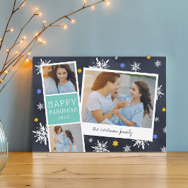 Starry Photobooth | Hanukkah Photo Collage Kaart