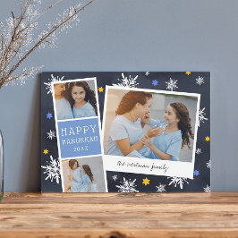 Starry Photobooth | Hanukkah Photo Collage Kaart