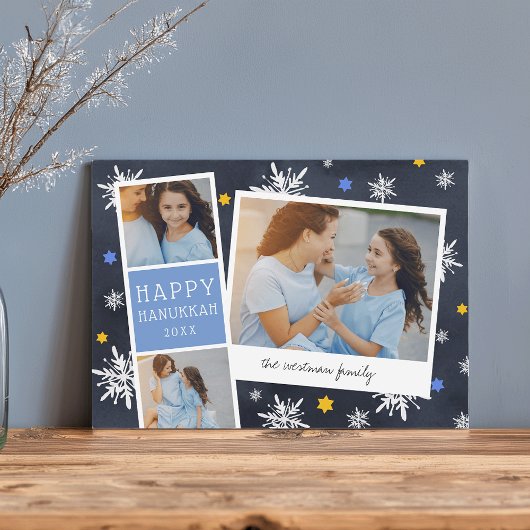 Starry Photobooth | Hanukkah Photo Collage Kaart