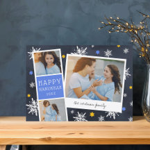 Starry Photobooth | Hanukkah Photo Collage Kaart