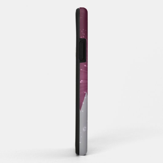 Starry Qatar Flag Case-Mate iPhone Case (Achterkant/rechts)