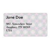 Starry quilt patroon etiket (Voorkant)