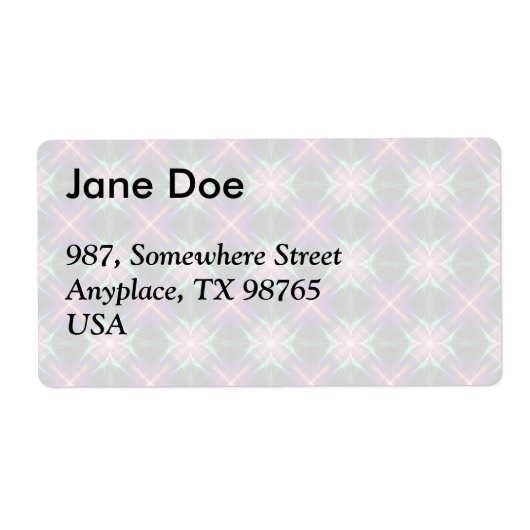 Starry quilt patroon etiket (Voorkant)