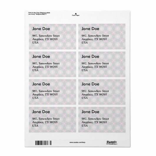 Starry quilt patroon etiket (Full Sheet)