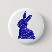 Starry Rabbit Cute Bunny Ronde Button 5,7 Cm (Voorkant)