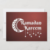 Starry Ramadan Kareem Feestdagenkaart (Voorkant)