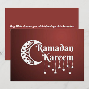 Starry Ramadan Kareem Feestdagenkaart