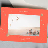 Starry Red Cherry White - kerstfoto Happy Feestdagenkaart