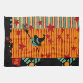 Starry Ride with Green Jack Tea Towel Theedoek (Horizontaal)