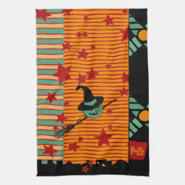 Starry Ride with Green Jack Tea Towel Theedoek