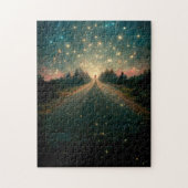 Starry Road Fantasy Landscape Sci-Fi Legpuzzel (Verticaal)