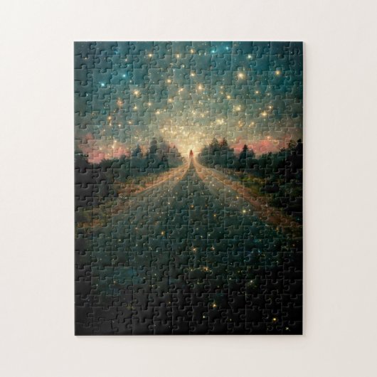 Starry Road Fantasy Landscape Sci-Fi Legpuzzel (Verticaal)