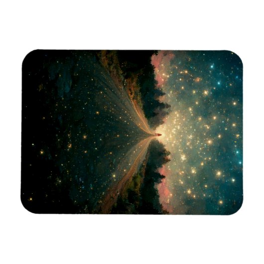 Starry Road Fantasy Landscape Sci-Fi Magneet (Horizontaal)