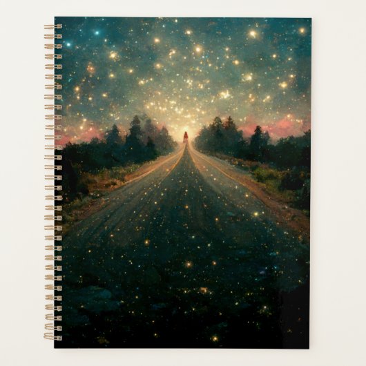 Starry Road Fantasy Landscape Sci-Fi Planner (Voorkant)