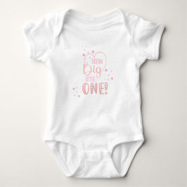 Starry roze droom Big Little One Heart Baby Girl Romper