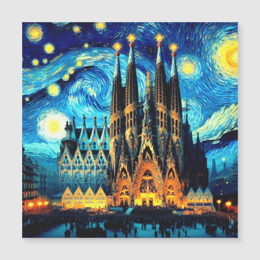 Starry Sagrada Familia Barcelona (Voorkant)