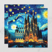 Starry Sagrada Familia Barcelona (Voorkant / Achterkant)