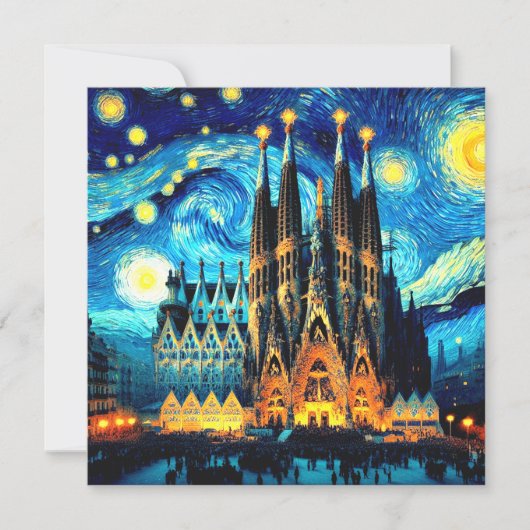 Starry Sagrada Familia Barcelona (Voorkant)