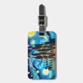 Starry Sagrada Familia Barcelona Bagagelabel (Voorkant verticaal)