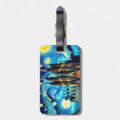 Starry Sagrada Familia Barcelona Bagagelabel (Achterkant verticaal)