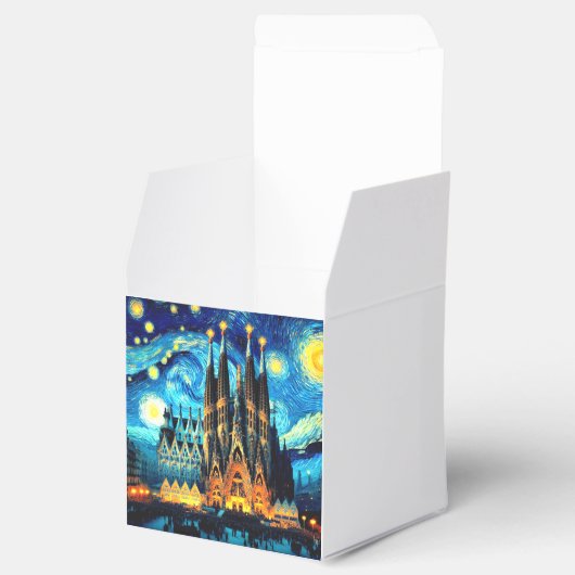 Starry Sagrada Familia Barcelona Bedankdoosjes (Geopend)