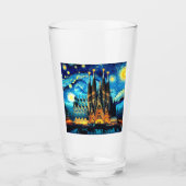 Starry Sagrada Familia Barcelona Glas (Voorkant)
