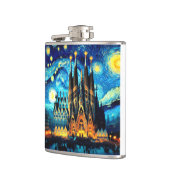 Starry Sagrada Familia Barcelona Heupfles (Links)