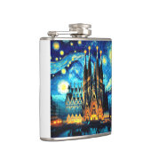 Starry Sagrada Familia Barcelona Heupfles (Rechts)