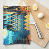 Starry Sagrada Familia Barcelona Theedoek (Quarter Fold)