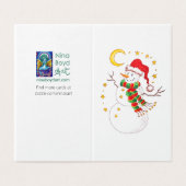 Starry Santa Snowman *verpakking van 25 vakantieka Kaart (Buitenkant ongevouwen)