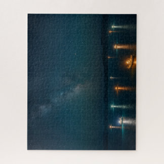Starry Sea and Night Fishing Lights Legpuzzel