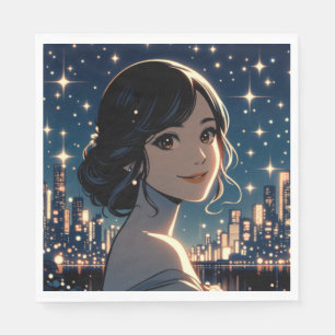 Starry Serenity Smile Servet