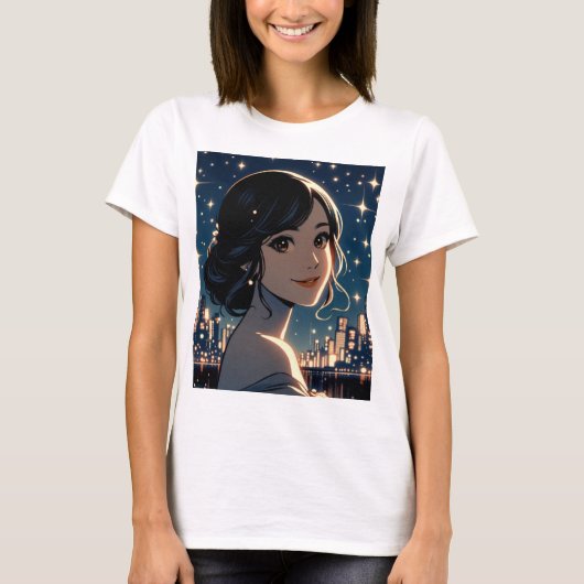 Starry Serenity Smile T-shirt (Voorkant)