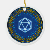 Starry Skies D20 Ornament (Voorkant)