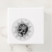 Starry Skull {{ met gepersonaliseerde tekst} Sleut Bedankjes Labels (In situ)