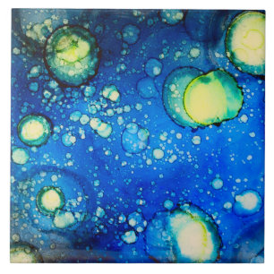 Starry Sky Alcohol Ink Painting Tegeltje