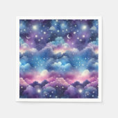 Starry Sky Baby Adoptie Shower - Maan en Sterren Servet (Voorkant)